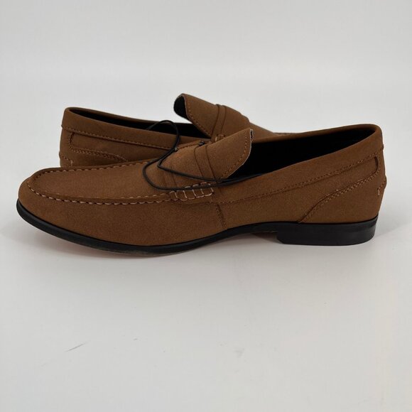 Kenneth Cole Reaction Crespo 2.0 Belt Loafer Size 11.5M Dark Taupe Suede‑Look main image 15